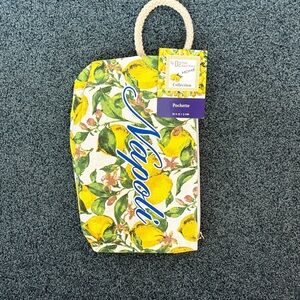 NWT Napoli Lemon Print Pouch